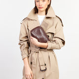 Tate Pouch - Espresso Croc