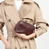 Tate Pouch - Espresso Croc