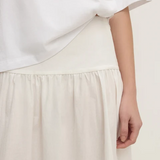 Sarah Cotton Maxi Skirt - White