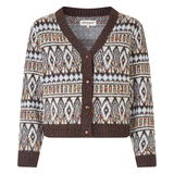 Saxo Knit Cardigan - Dark Mocha