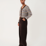 Saxo Knit Cardigan - Dark Mocha