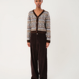 Saxo Knit Cardigan - Dark Mocha