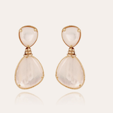 Silia Mother of Pearl Earrings - Gold