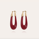 Ecume Earrings  - Acetate - Red