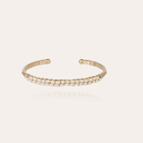 Lyre Bangle - Large -  White Mother-of-Pearl