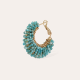 Izzia Earring - Small - Blue Apatite