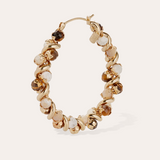 Eurydice Hoop Earrings - Tiger Eye