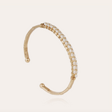 Lyre Bangle - Large -  White Mother-of-Pearl