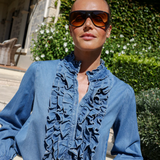 Luna Blouse - Denim