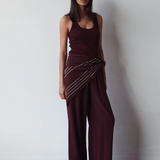 Silk Square Scarf - Merlot