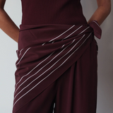 Silk Square Scarf - Merlot