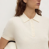 Sloane Cotton Cashmere Polo - Cream