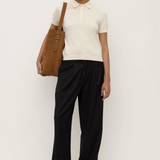 Sloane Cotton Cashmere Polo - Cream