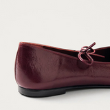 Sway Leather Ballet Flats - Burgundy