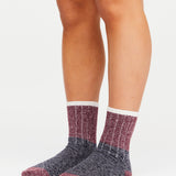 Block Crew Sock - Navy