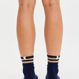 Curio Crew Sock - Navy