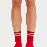 Curio Crew Sock - Cherry
