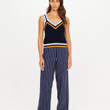 Lucien Crochet Tank - Navy