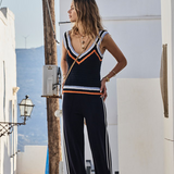 Lucien Crochet Tank - Navy