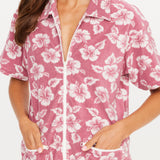 Lahania Cabana Zip Shirt - Floral