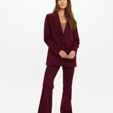 Mendoza Boyfriend Blazer - Bordeaux