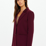 Mendoza Boyfriend Blazer - Bordeaux