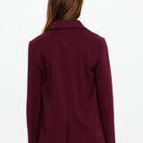 Mendoza Boyfriend Blazer - Bordeaux