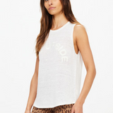 Knitted Logo Tara Tank - Natural