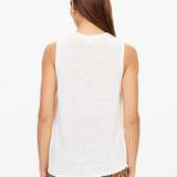 Knitted Logo Tara Tank - Natural