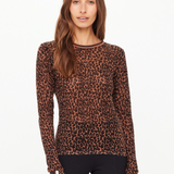 Ludlow Ava Long Sleeve Knit - Leopard