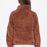 Harlow Fleece Pull Over - Walnut