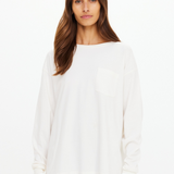 Soho Cara Long Sleeve Top - Creme