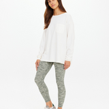 Soho Cara Long Sleeve Top - Creme