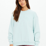 Stardust Embossed Saturn Crew - Mint