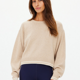 Xanthe Crew Neck Wool Sweater - Sand