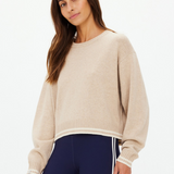 Xanthe Crew Neck Wool Sweater - Sand