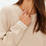 Xanthe Crew Neck Wool Sweater - Sand