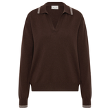 Coco Luna Cashmere Knit Top - Chocolate