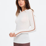 Merino Wool Long Sleeve Top - Cream