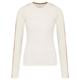 Merino Wool Long Sleeve Top - Cream
