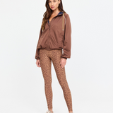 Lila Zip Through Jacket - Chocolate