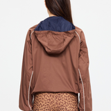 Lila Zip Through Jacket - Chocolate