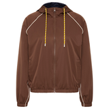 Lila Zip Through Jacket - Chocolate