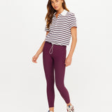 Sophie Cropped Polo Shirt - Stripe
