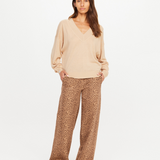 Bonita V Neck Knit - Sand