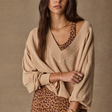 Bonita V Neck Knit - Sand
