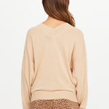 Bonita V Neck Knit - Sand