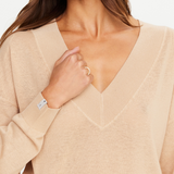 Bonita V Neck Knit - Sand
