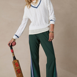 Citta Sonny V Neck Sweater - White