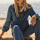 Lykke Lexi Bomber Jacket - Denim